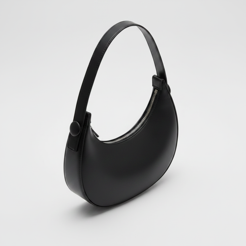 Black Crescent Bag Isometric View